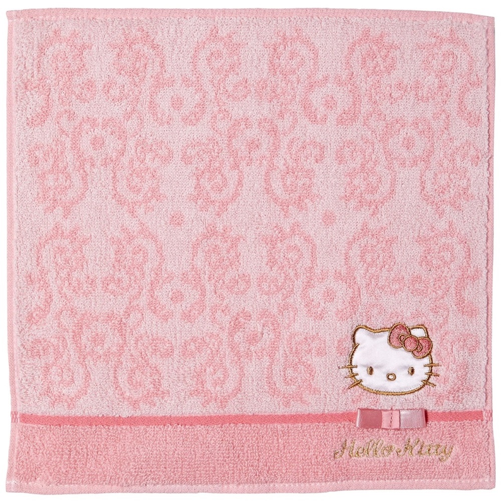 *New* Sanrio Hello Kitty Fleur Coral Mini Towel by Marushin - Japan Import